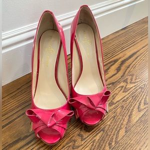 Ivanka Trump Fuchsia Pink Patent Leather Stiletto